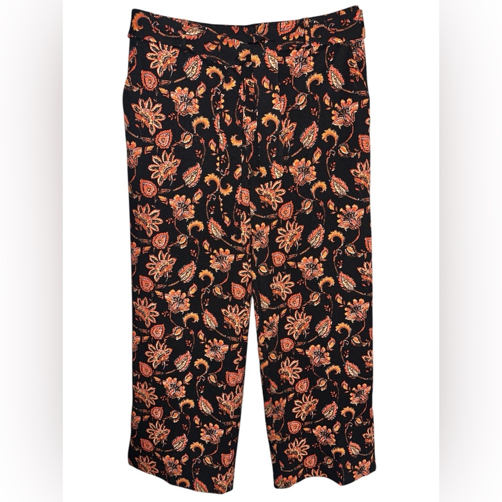 Jules & Leopold Floral Wide Leg Boho Pants, Size Large, NWOT